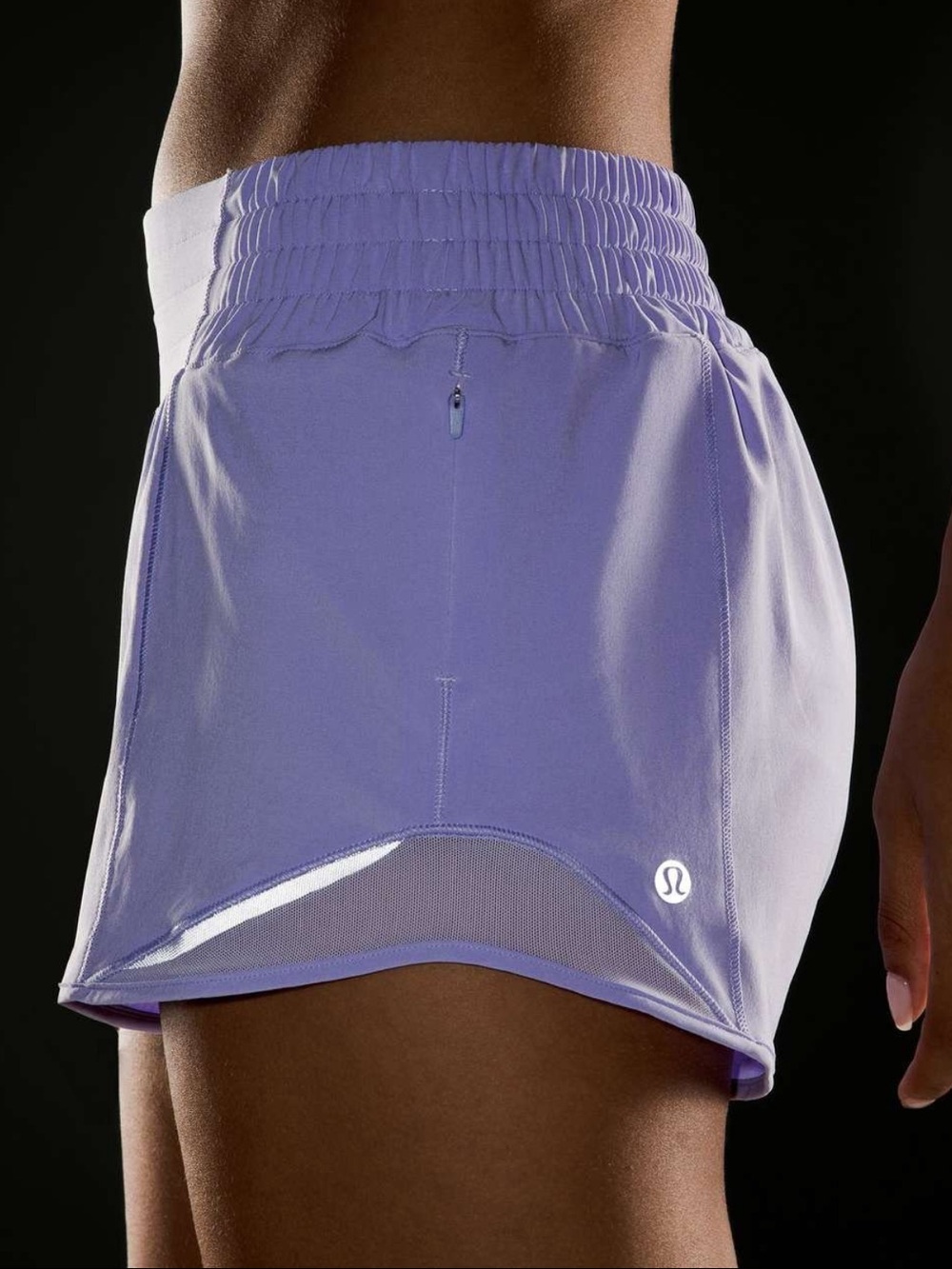 Lululemon Hotty Hot High Rise Athletic Shorts Lilac Smoke Size 12 NWT - Picture 3 of 11